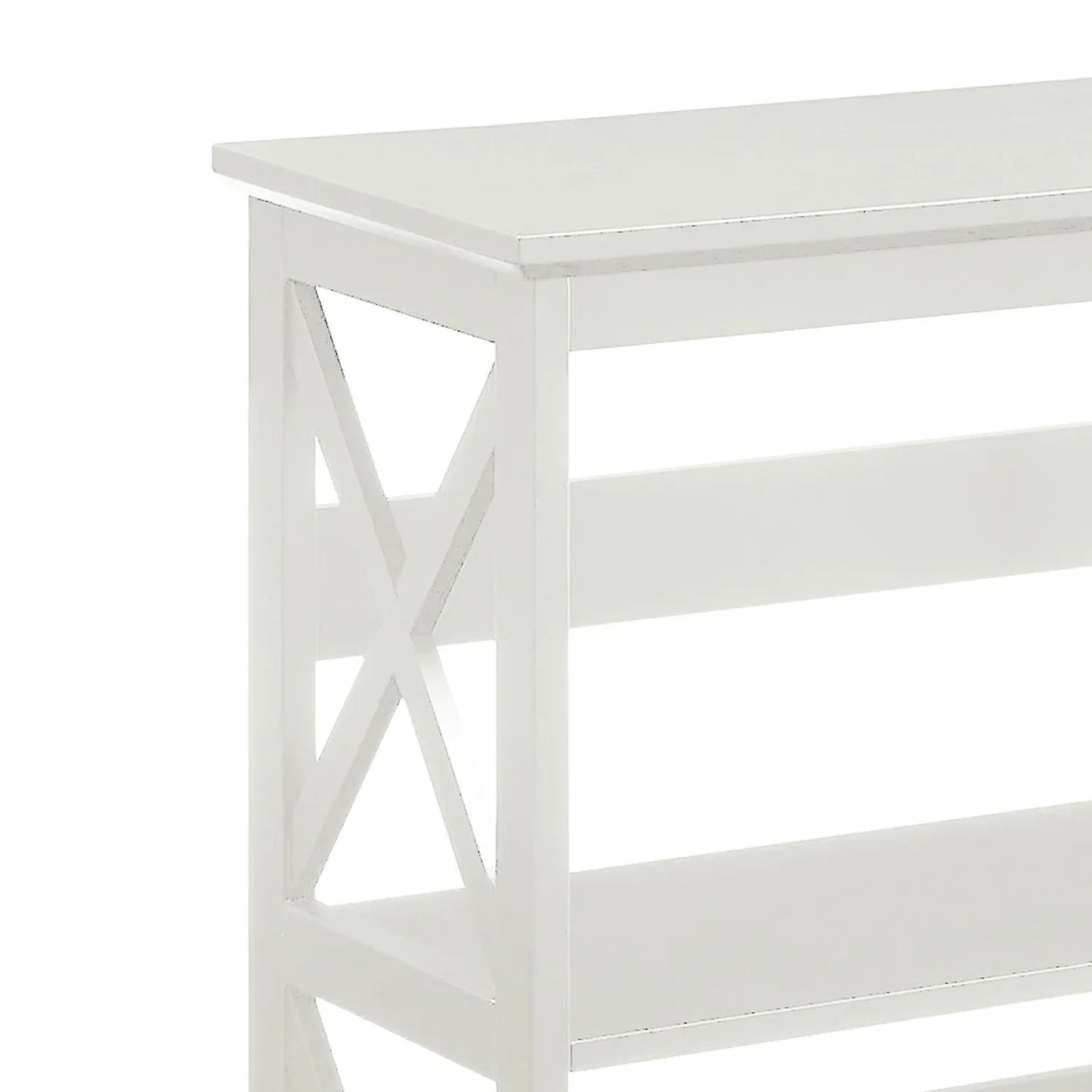Sarantino Lucas 3-Tier Bookshelf Display Rack in White - Mekamart Australia