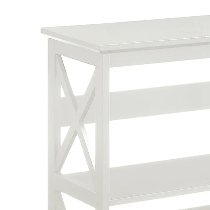 Sarantino Lucas 3-Tier Bookshelf Display Rack in White - Mekamart Australia