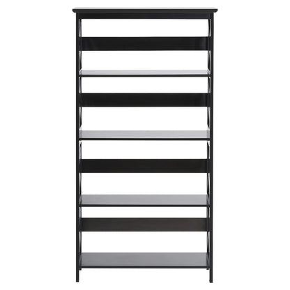 Sarantino Daphne 5-tier Cross Panel Bookshelf - Mekamart Australia
