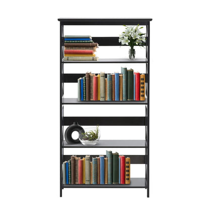 Sarantino Daphne 5-tier Cross Panel Bookshelf - Mekamart Australia