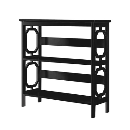 Sarantino Laurel 3-Tier Bookshelf Display Rack in Black - Mekamart Australia