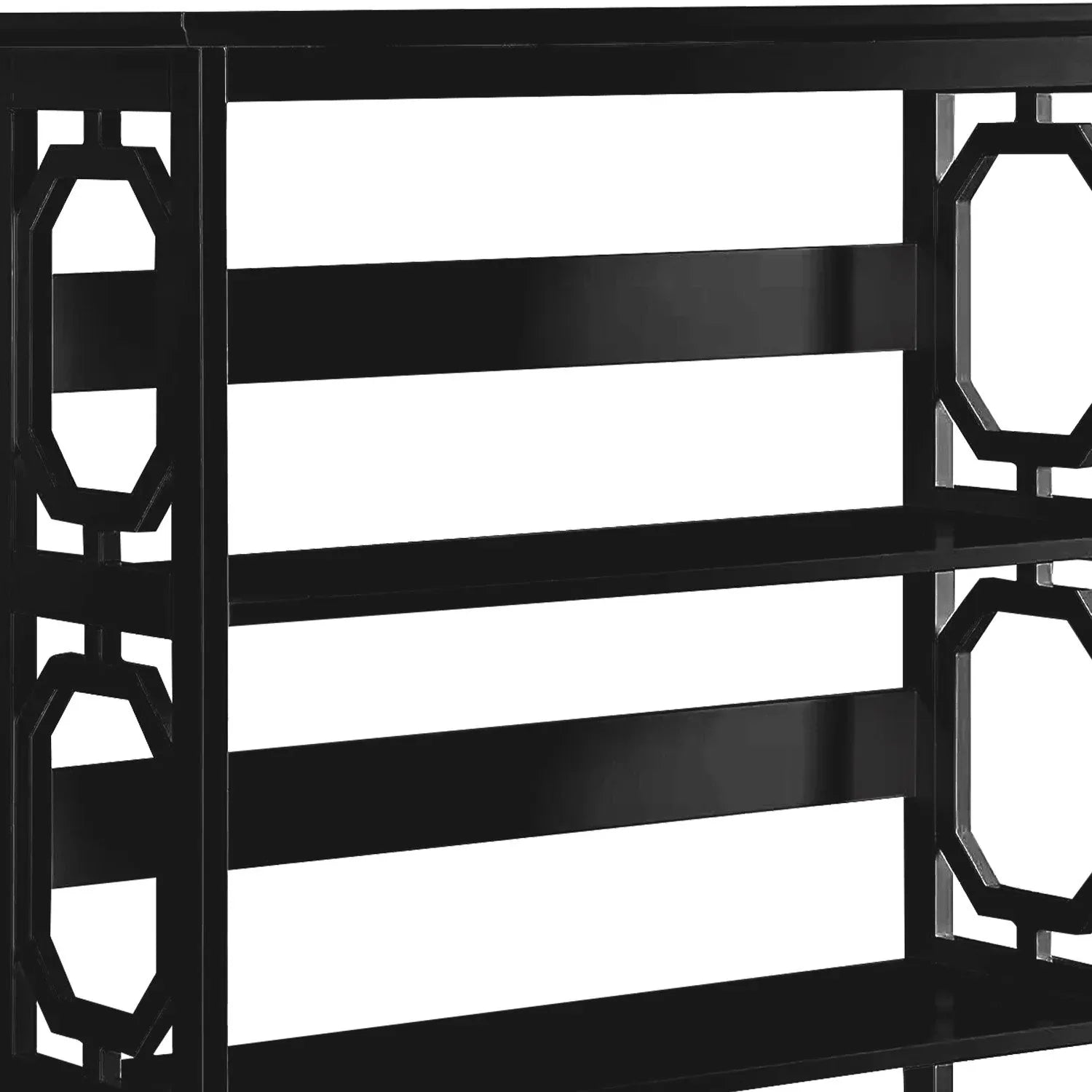 Sarantino Laurel 3-Tier Bookshelf Display Rack in Black - Mekamart Australia