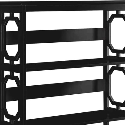 Sarantino Laurel 3-Tier Bookshelf Display Rack in Black - Mekamart Australia