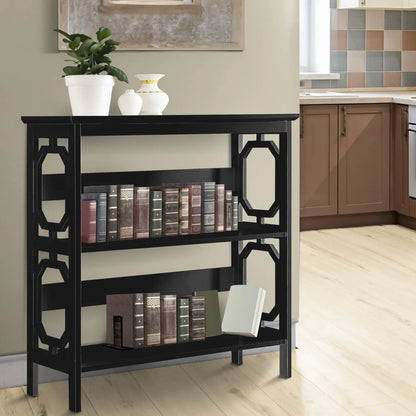 Sarantino Laurel 3-Tier Bookshelf Display Rack in Black - Mekamart Australia