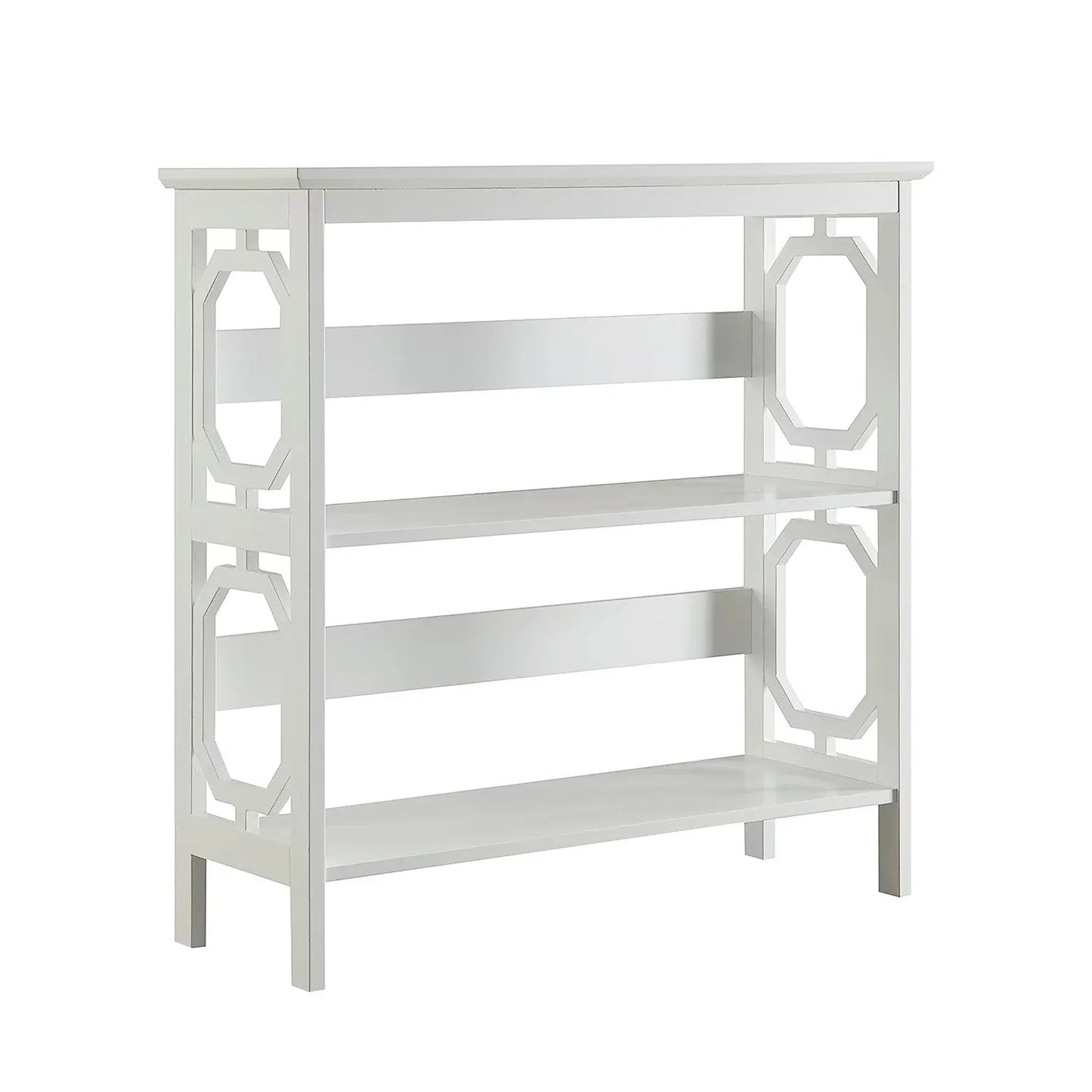 Sarantino Laurel 3-Tier Bookshelf Display Rack in White - Mekamart Australia