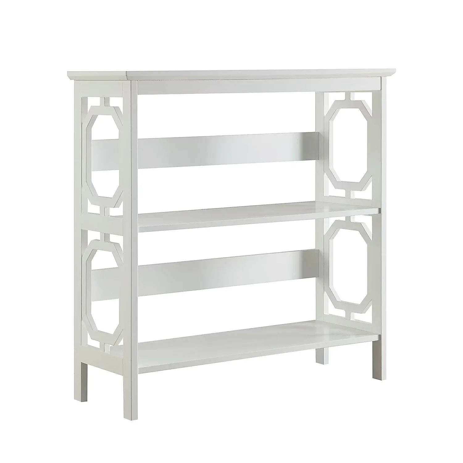 Sarantino Laurel 3-Tier Bookshelf Display Rack in White - Mekamart Australia