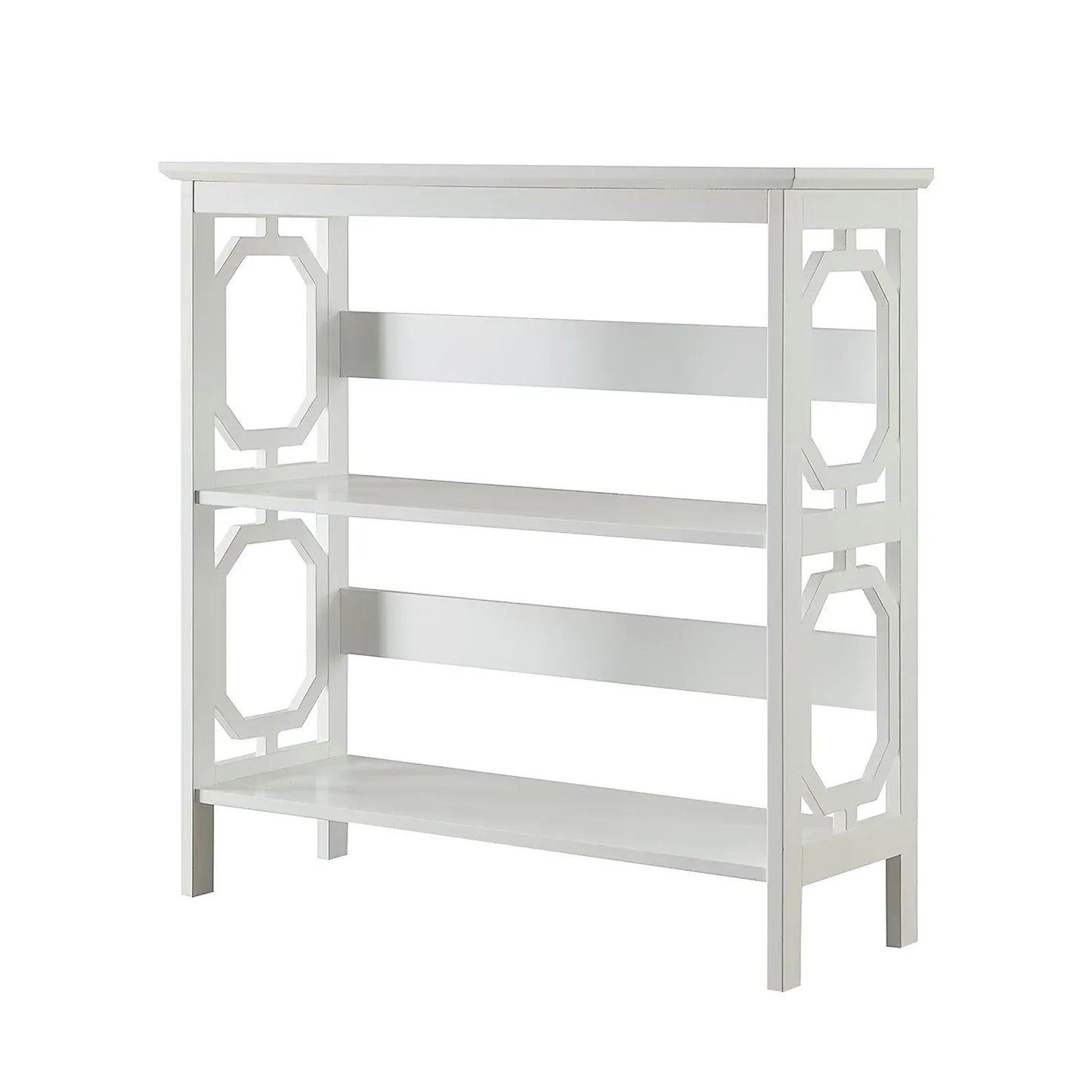 Sarantino Laurel 3-Tier Bookshelf Display Rack in White - Mekamart Australia