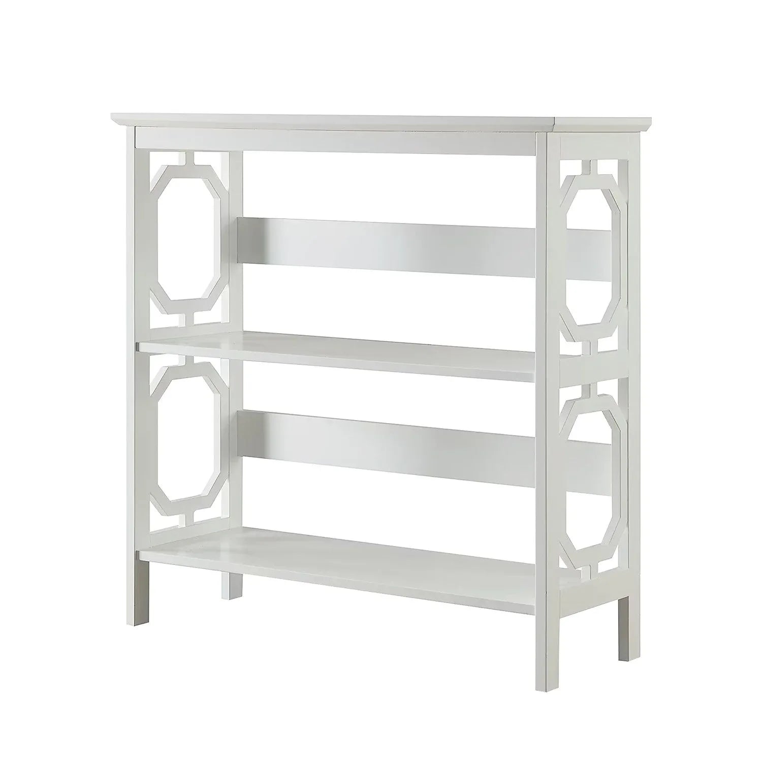 Sarantino Laurel 3-Tier Bookshelf Display Rack in White - Mekamart Australia