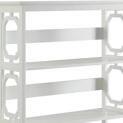 Sarantino Laurel 3-Tier Bookshelf Display Rack in White - Mekamart Australia