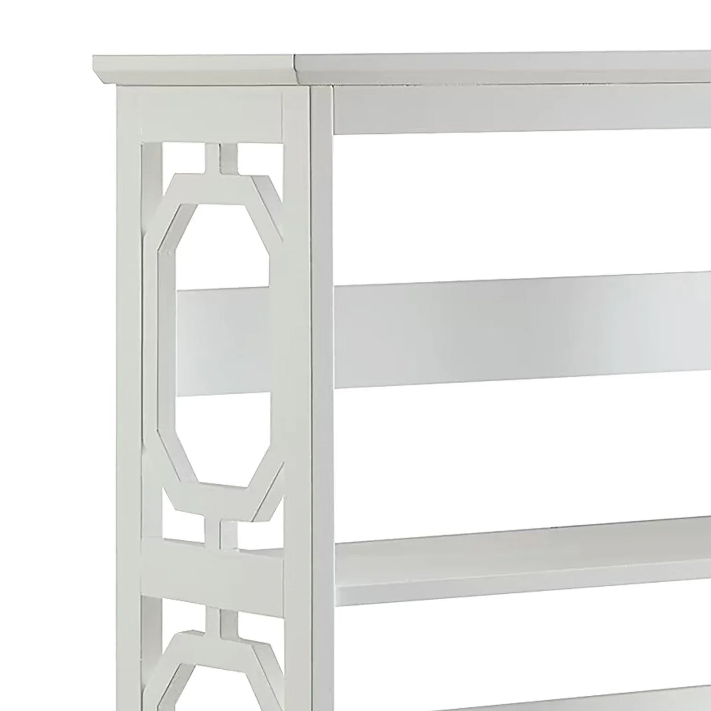Sarantino Laurel 3-Tier Bookshelf Display Rack in White - Mekamart Australia