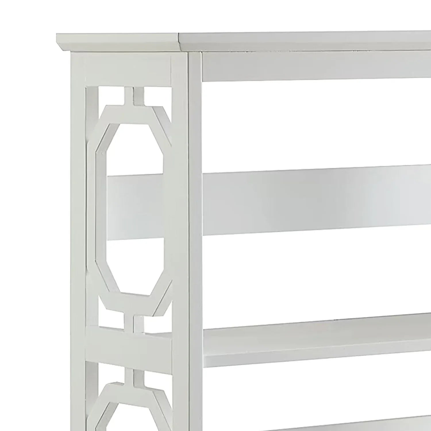 Sarantino Laurel 3-Tier Bookshelf Display Rack in White - Mekamart Australia