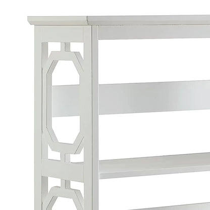Sarantino Laurel 3-Tier Bookshelf Display Rack in White - Mekamart Australia