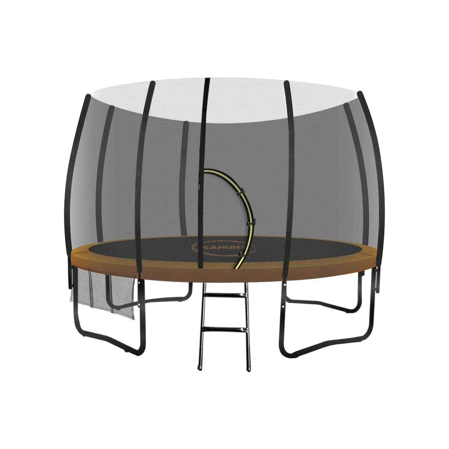 Kahuna 10ft Twister Springless Trampoline Safety Net Pad Mat Outdoor Orange - Mekamart Australia