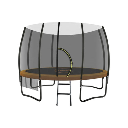 Kahuna 10ft Twister Springless Trampoline Safety Net Pad Mat Outdoor Orange - Mekamart Australia