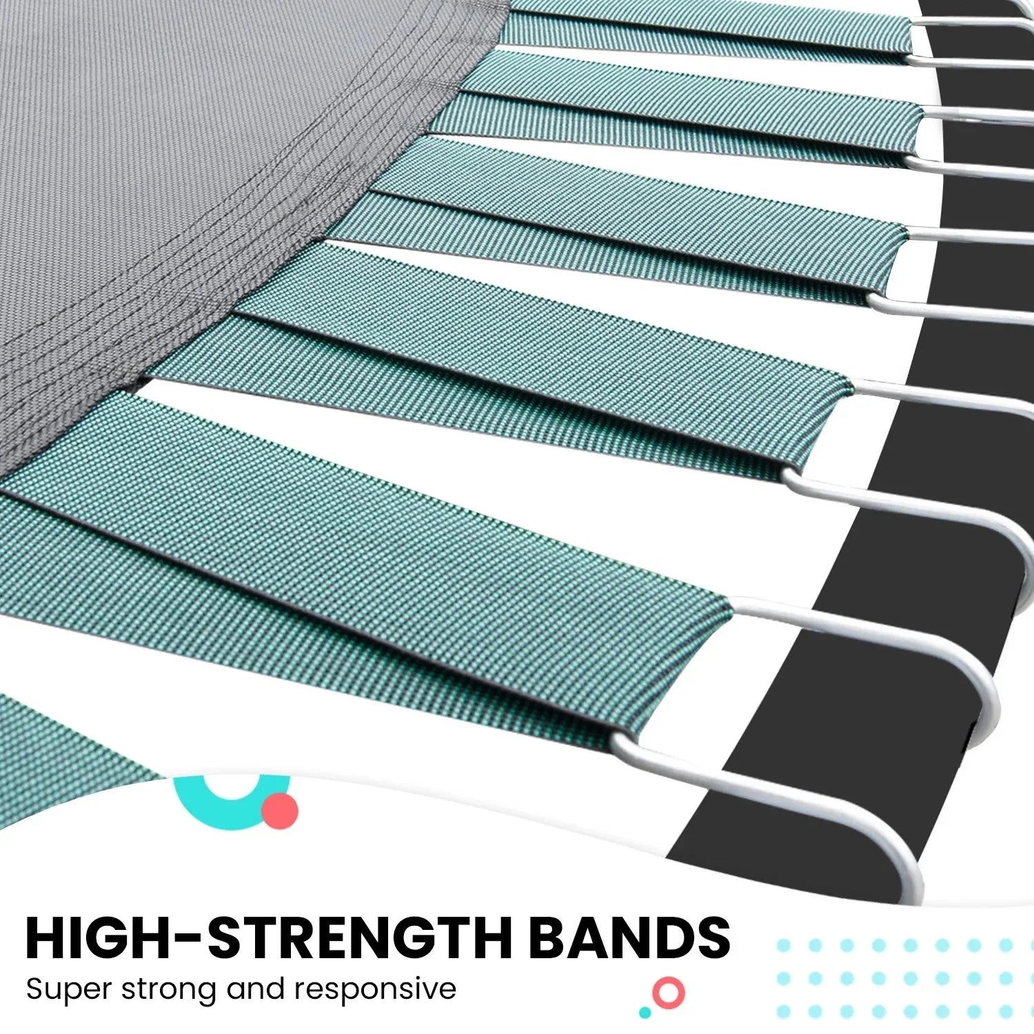 Kahuna Twister 12ft Springless Trampoline Outdoor Mat Pad Net Ladder - Mekamart Australia