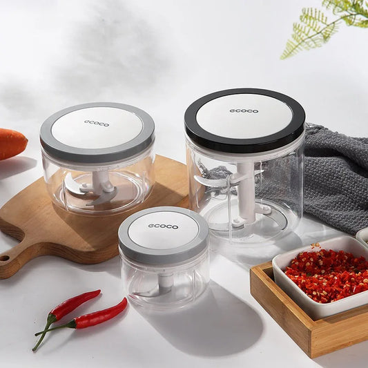 Ecoco Easy Chopper Mincer Mixer Slicer Dicer Blender Cutter Shredder For Onion Garlic 550 Black - Mekamart Australia