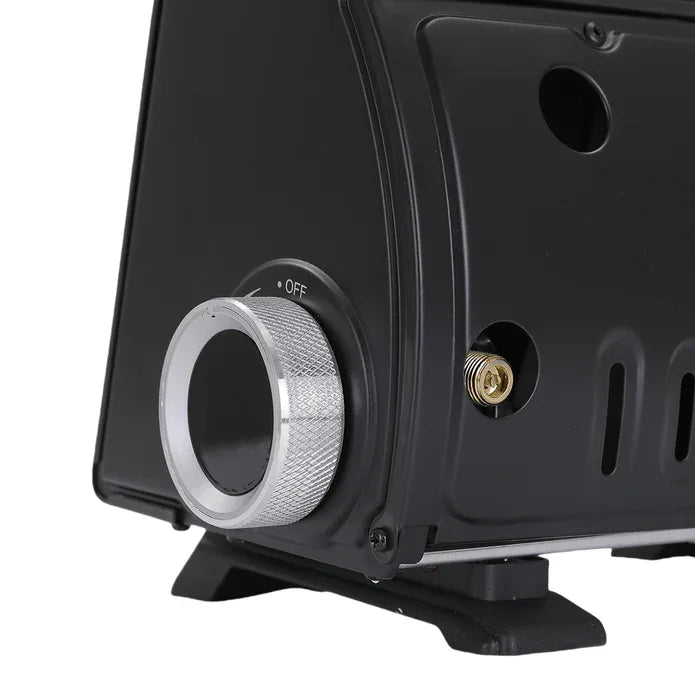 AMZ 1700W 2-in-1 Portable Outdoor Camping Butane Gas Heater Stove Steel Iron Aluminium Metal Manual Application for Travel