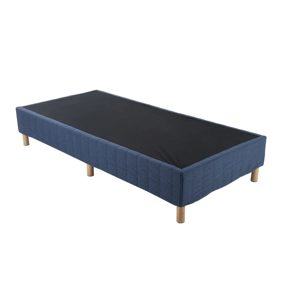Metal Bed Frame Mattress Foundation Blue – Double - Mekamart Australia