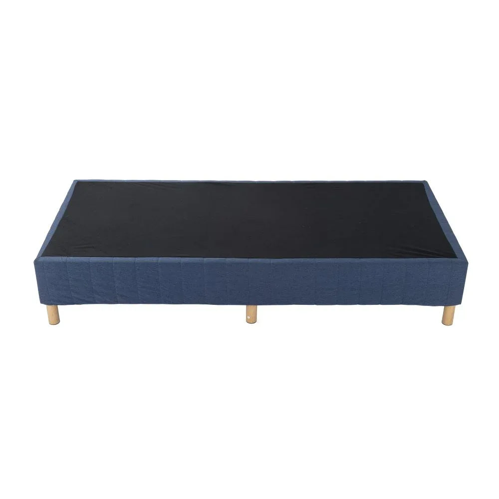 Metal Bed Frame Mattress Foundation Blue – Double - Mekamart Australia