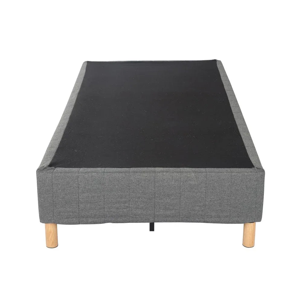 Metal Bedframe Mattress Foundation (Dark Grey) – Double - Mekamart Australia