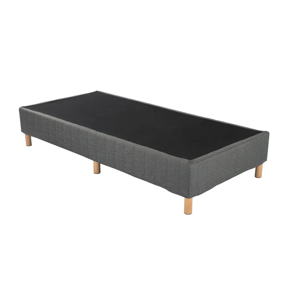 Metal Bedframe Mattress Foundation (Dark Grey) – Double - Mekamart Australia