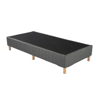 Metal Bedframe Mattress Foundation (Dark Grey) – Double - Mekamart Australia
