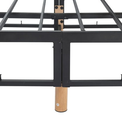 Metal Bedframe Mattress Foundation (Light Grey) – King - Mekamart Australia