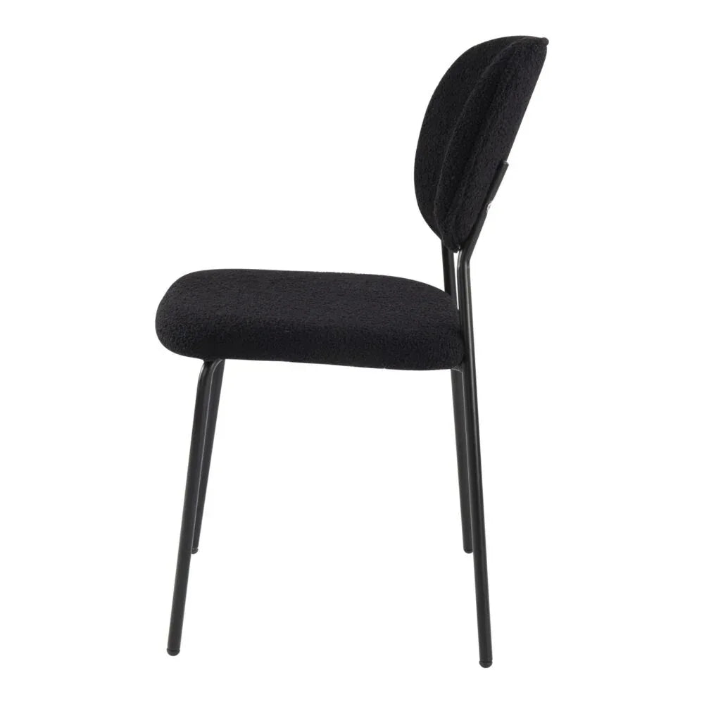 Charcoal Charm Armless Dining Chair Duo - Mekamart Australia
