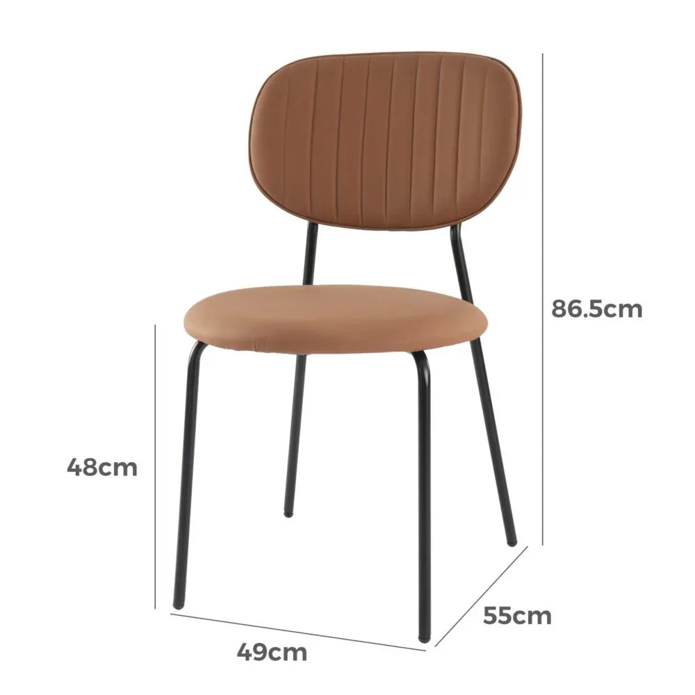 Tan Temptation Chair Duo - Mekamart Australia