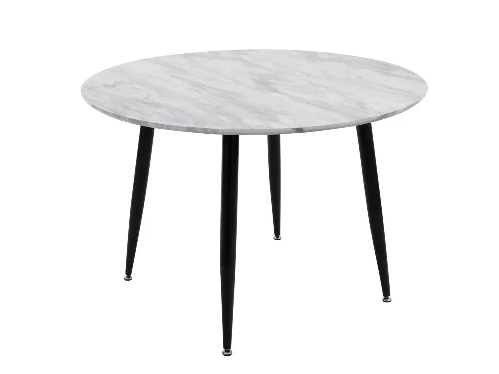 Round MDF Marbling Dining Table - Mekamart Australia