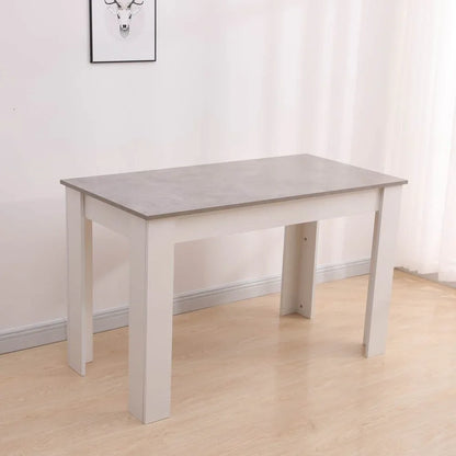 Dining Table Rectangular Wooden 120M-Grey&amp;White - Mekamart Australia