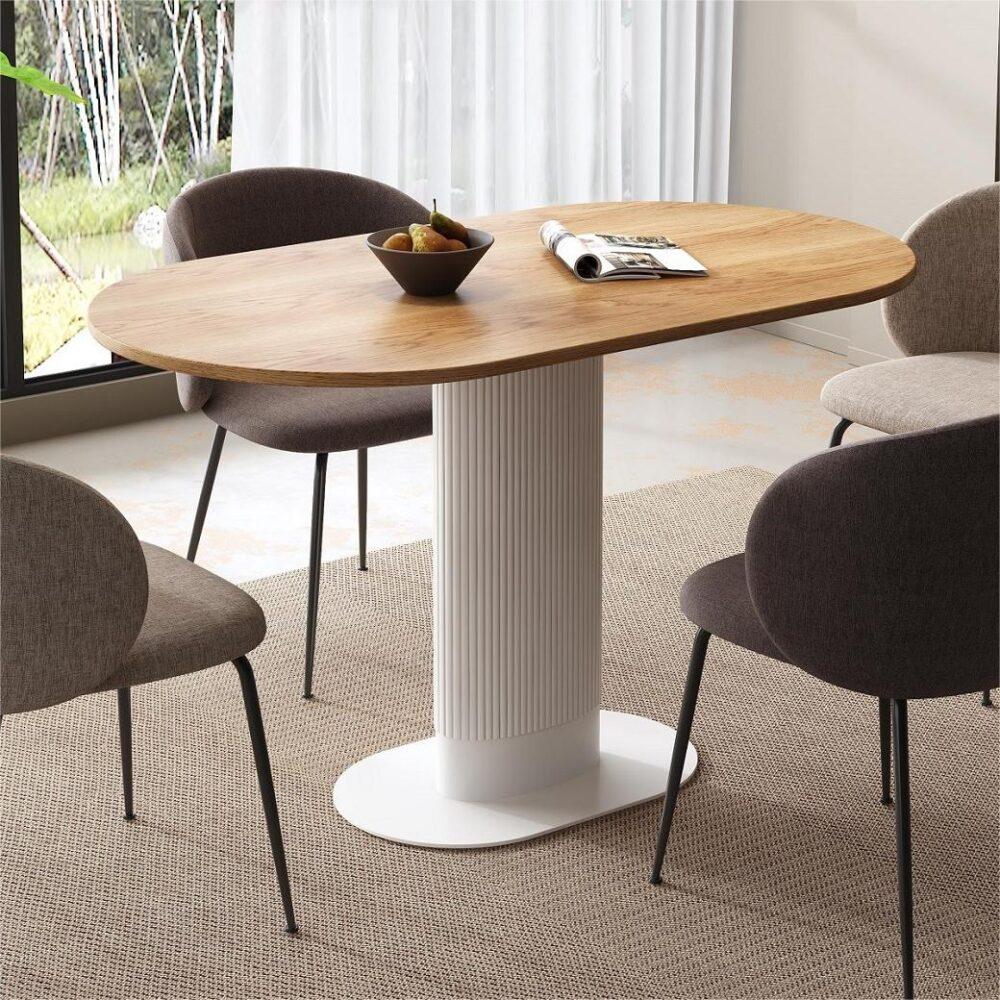 Clara Gather Round Oval Dining Table - Mekamart Australia