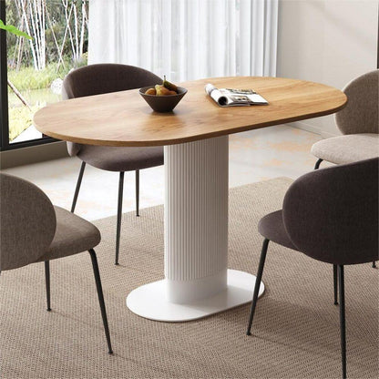 Clara Gather Round Oval Dining Table - Mekamart Australia