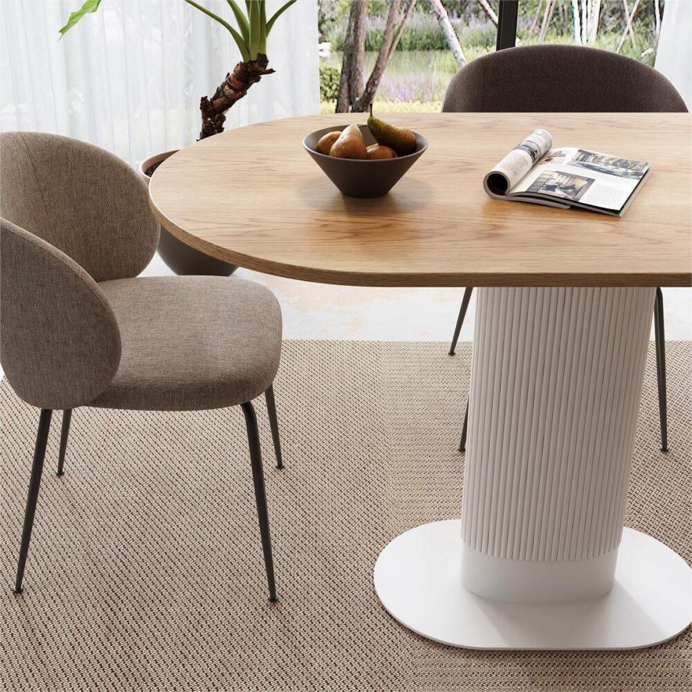 Clara Gather Round Oval Dining Table - Mekamart Australia