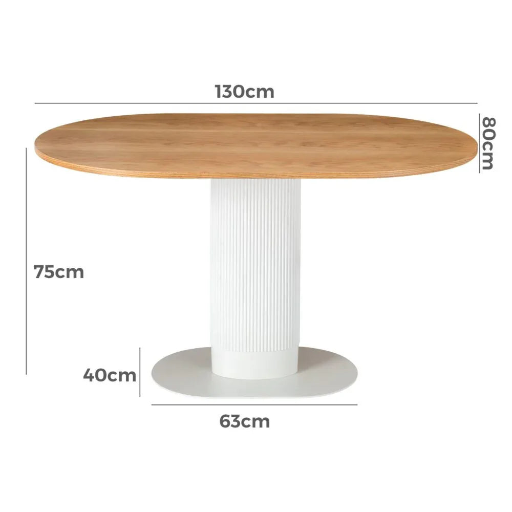 Clara Gather Round Oval Dining Table - Mekamart Australia