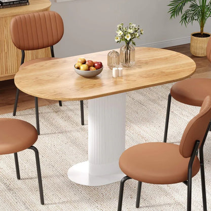 Clara Gather Round Oval Dining Table - Mekamart Australia