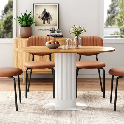 Clara Gather Round Oval Dining Table - Mekamart Australia