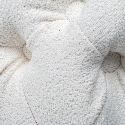 Elsa Tufted Ottoman Beach Boucle White-Rectangular - Mekamart Australia