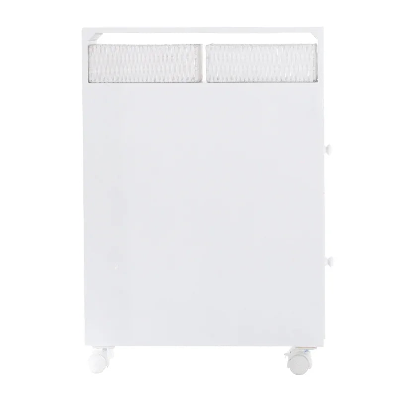 Removable Bathroom Side Cabinet Toilet Caddy with Storage Drawers- White - Mekamart Australia