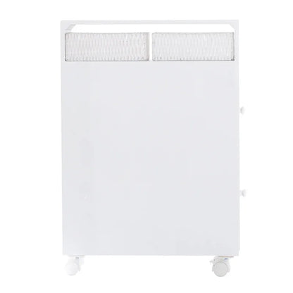 Removable Bathroom Side Cabinet Toilet Caddy with Storage Drawers- White - Mekamart Australia