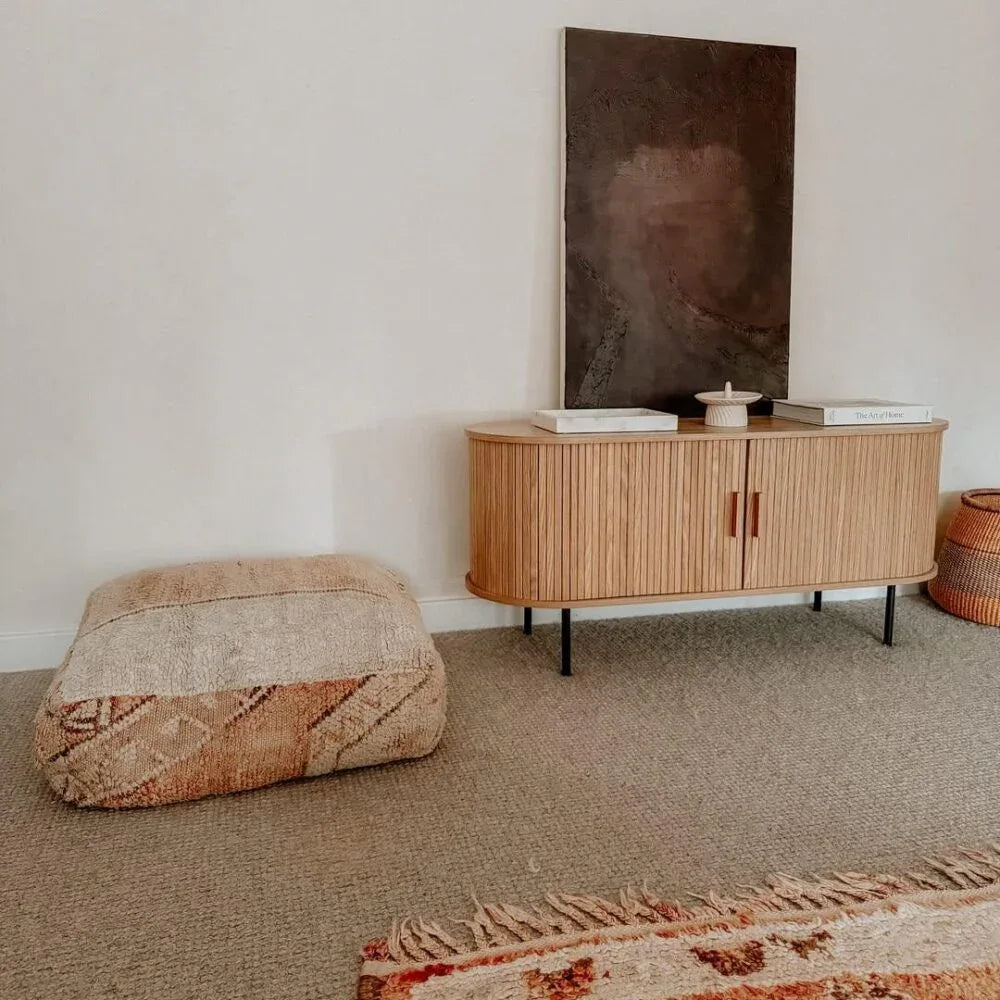 Ripple Sideboard with Sliding Doors — Earthy Elegance Redefined - Mekamart Australia