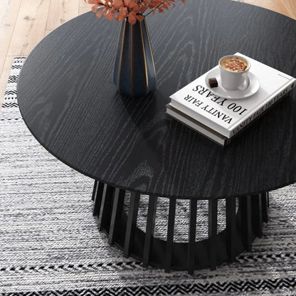 Palmer Slatted Sphere Coffee Table - Mekamart Australia