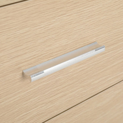 Bedside Table Side Storage Cabinet Nightstand Bedroom 2 Drawer 1 Shelf ZURI OAK - Mekamart Australia