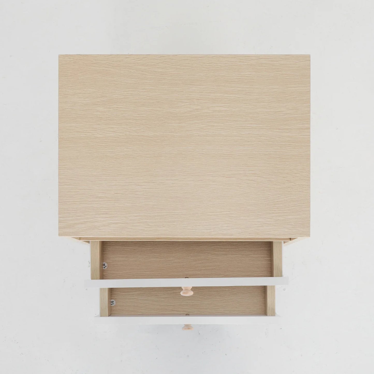 Bedside Table Side Storage Cabinet Nightstand Bedroom 2 Drawer ANYA OAK