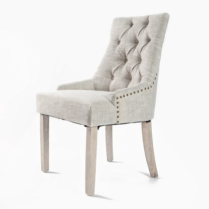 French Provincial Dining Chair Oak Leg AMOUR CREAM - Mekamart Australia