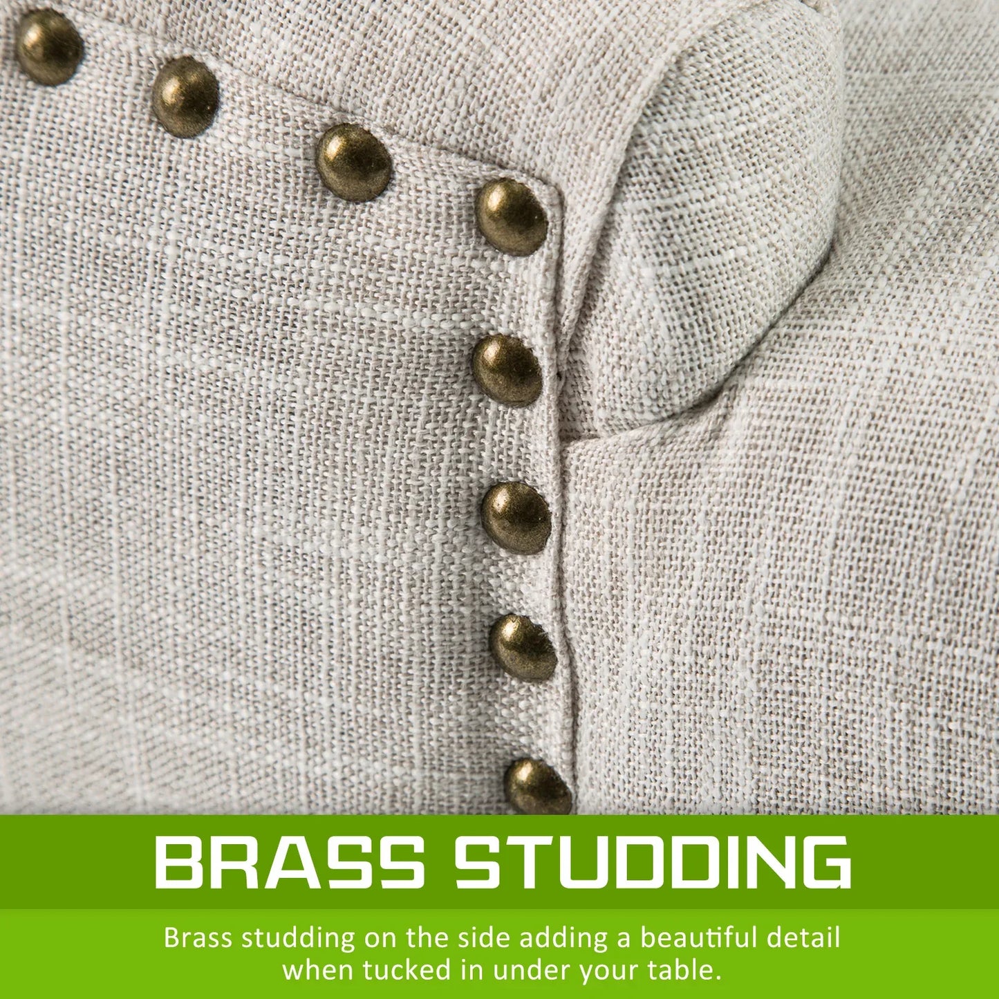 French Provincial Dining Chair Oak Leg AMOUR CREAM - Mekamart Australia