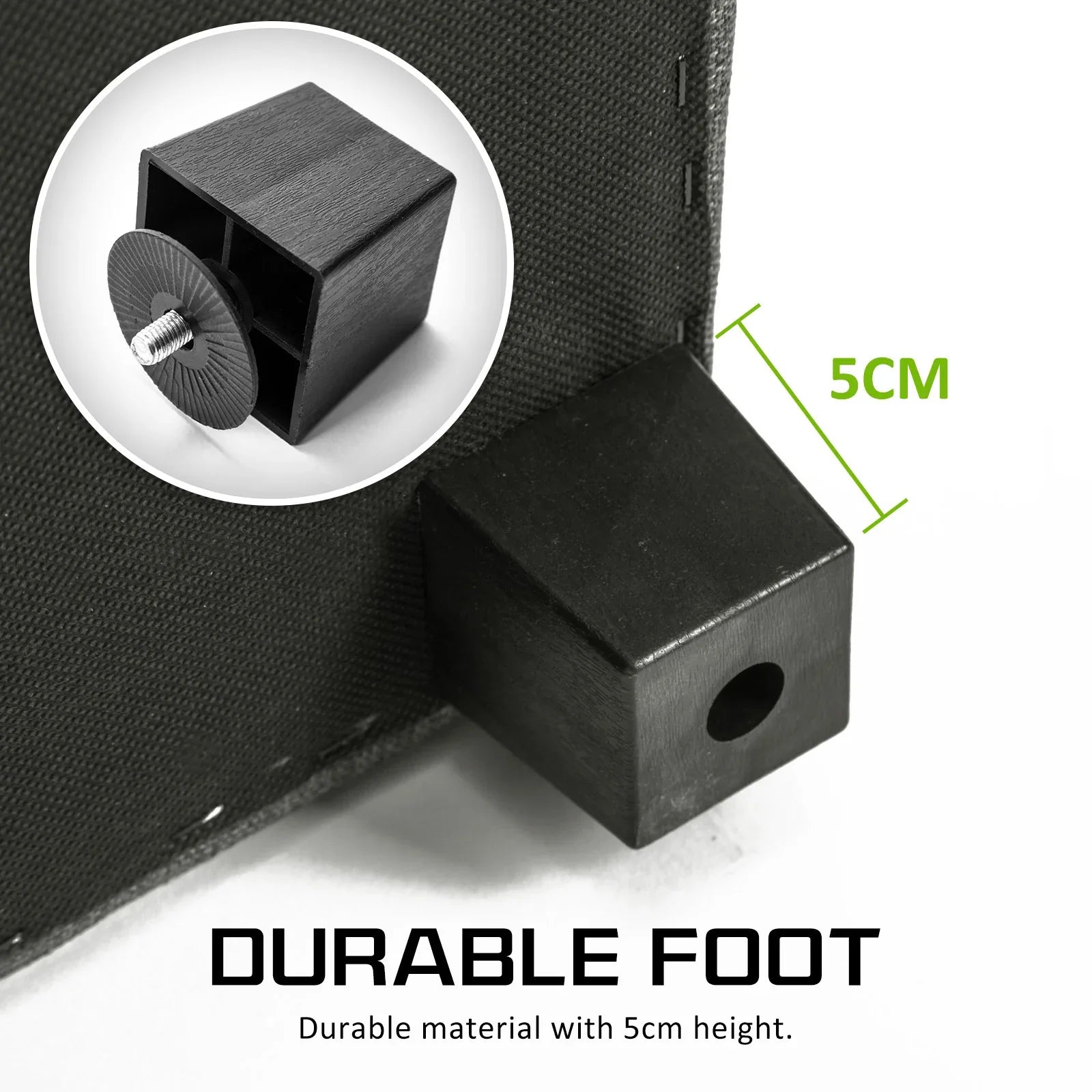 Storage Ottoman Stool 102cm Fabric DARK GREY - Mekamart Australia