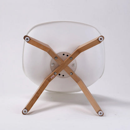 4X Retro Dining Cafe Chair Padded Seat WHITE - Mekamart Australia