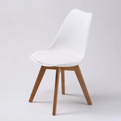 4X Retro Dining Cafe Chair Padded Seat WHITE - Mekamart Australia