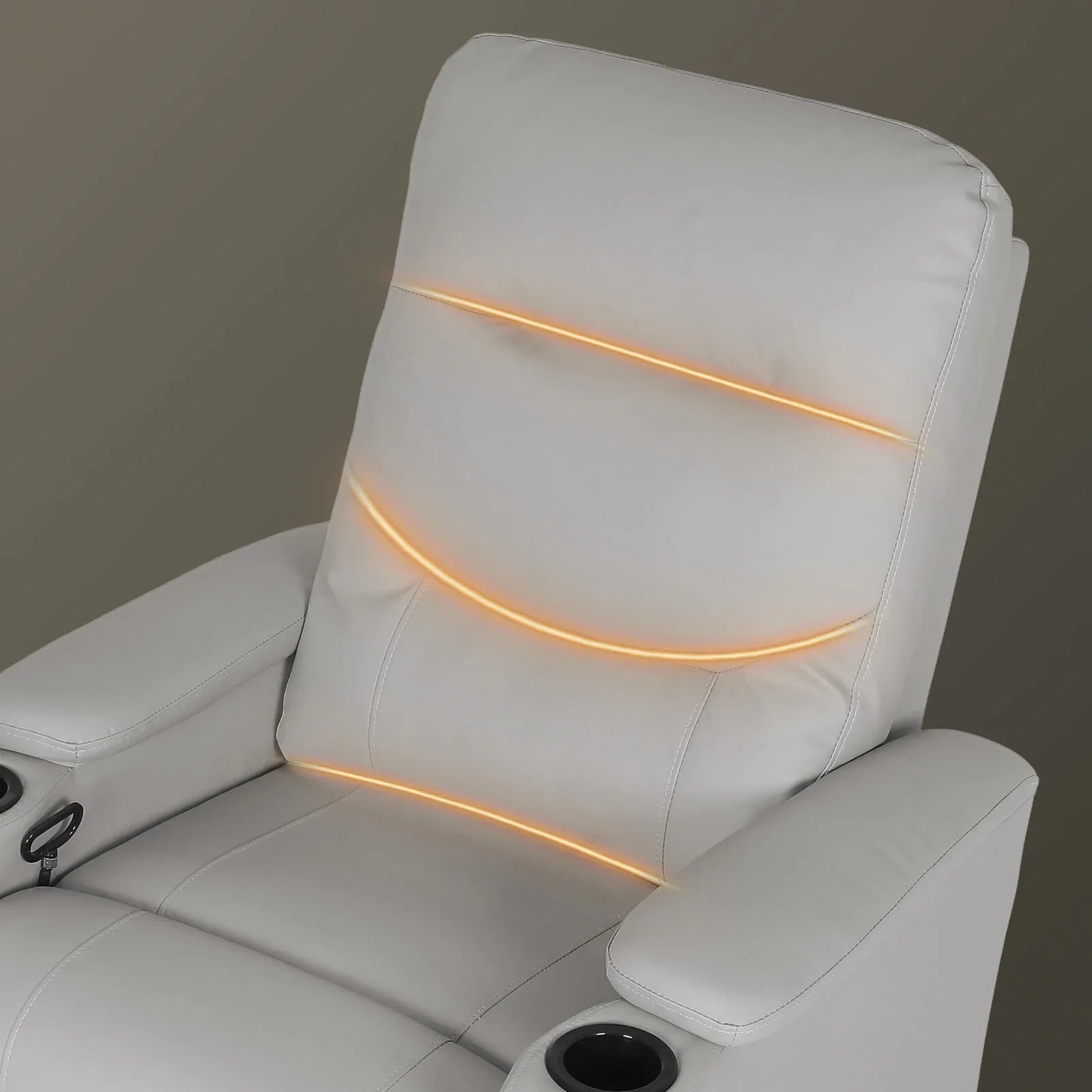 Home Recliner Chair - PU Leather Sofa Lounge Armchair DAKOTA GREY - Mekamart Australia